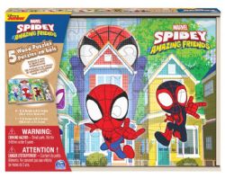 SPINMASTER CASSE-TÊTE EN BOIS ÉVOLUTIF 5 EN 1 - SPIDEY ET AMIS DISNEY JUNIOR